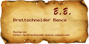 Brettschneider Bence névjegykártya
